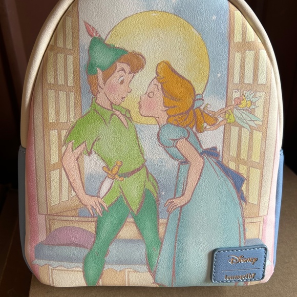 Loungefly Disney Peter Pan Wendy Kiss Mini Backpack Neverland